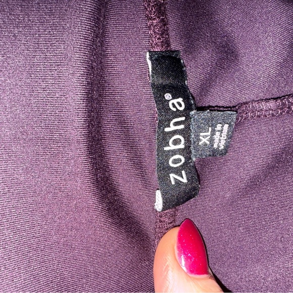 Zobha Women's Deep Purple Leggings - Picture 3 of 4